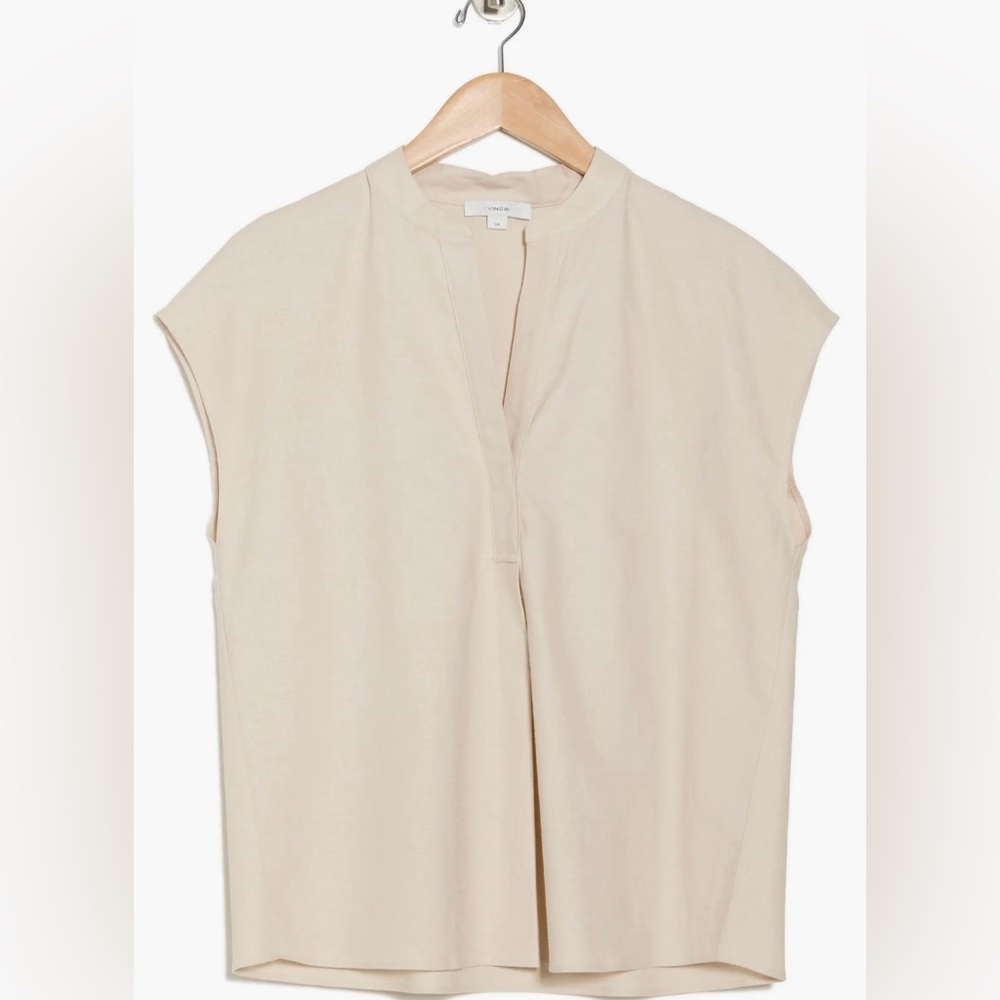 Vince Linen Blend Top - Picture 3 of 3